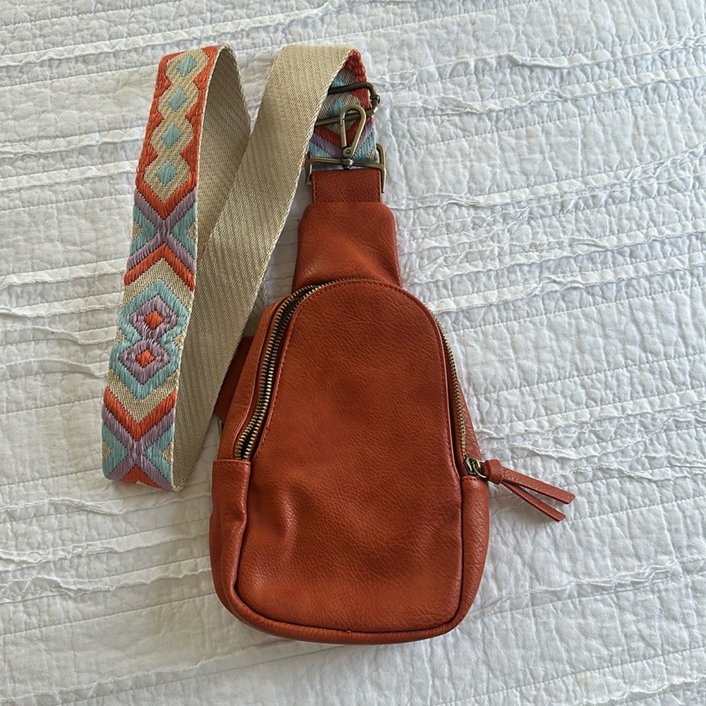 Anthropologie Vegan Sling Bag